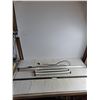 Image 1 : (2) LED 46" Shop Lights - Tested, (2) 22" Flourescent Lights - Untested - Pickup Only