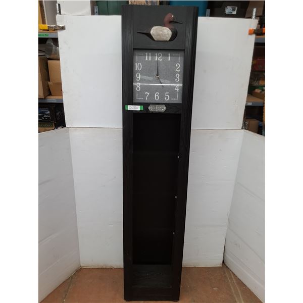 * Ducks Unlimited Display Shelf/Clock Unit (Missing 3 Shelves) - 76x16x9" - Cannot Ship