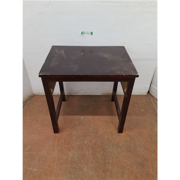* Wooden Side Table - 23x17x22" - Cannot Ship