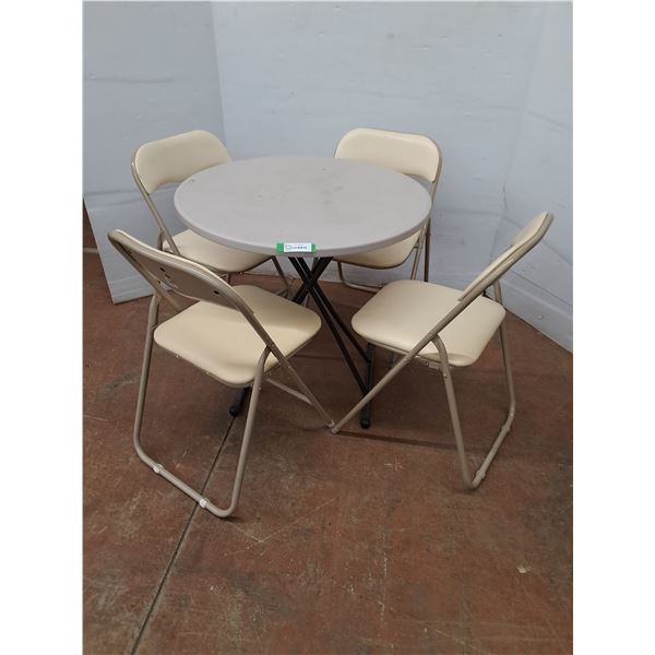 * Lifetime 30" Folding Table, Set of 4 Folding Chairs - Cannot Ship