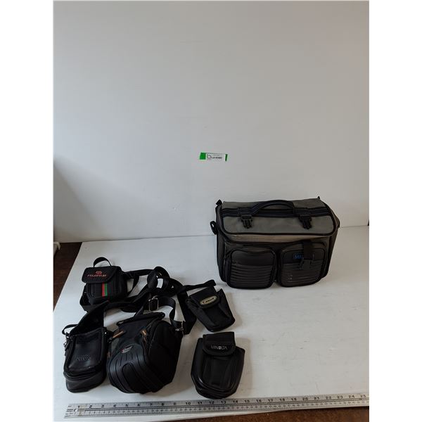 (7) Camera Carry Bags, Minolta, Canon, Fujifilm, Optex, LowePro