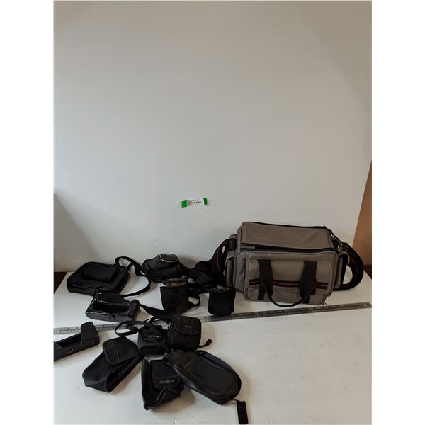 (10) Camera Carry Cases, Samsung, Minolta, Pentax, Canon, LowePro All As-Is