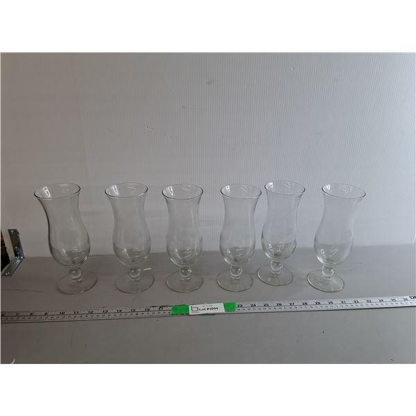 (6) Cocktail Glasses 8.25"