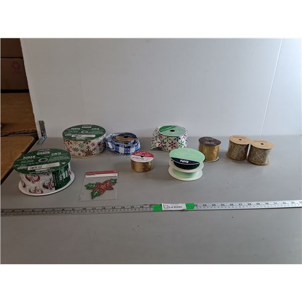 Rolls of Christmas Ribbon