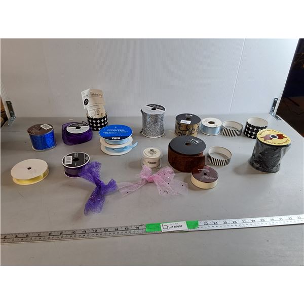 Rolls of Decorative Ribbon
