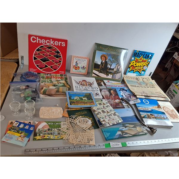Checker Set, Bottle Stoppers, Shot Glasses, Misc.