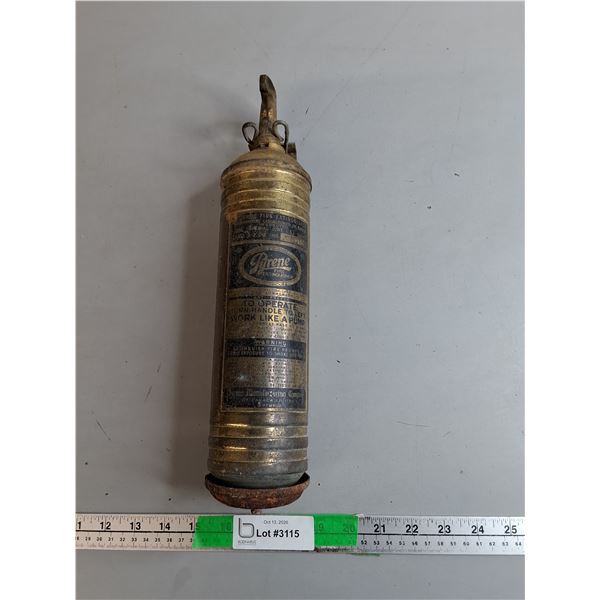 Vintage Pyrene Fire Extinguisher- Can't Ship