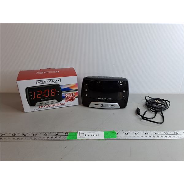 Westclox Digital Alarm Clock- Untested, Appears NIB