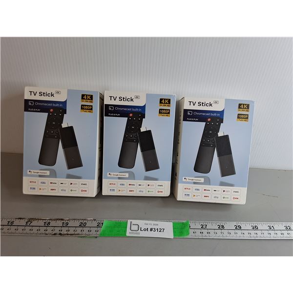 (3) TV Sticks- Appear NIB