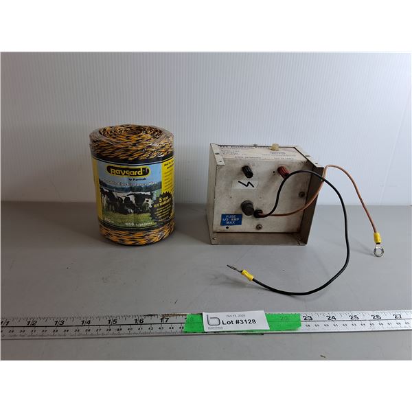 12V Electric Fencer & Wire- Untested