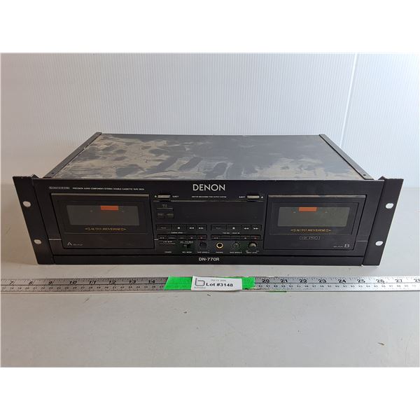 Denon Dual Cassette Deck- Powers On, Pickup Pref'd