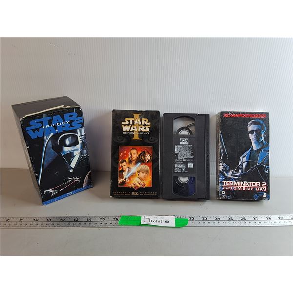 Star Wars & Terminator 2 VHS Tapes