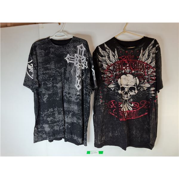 (2) Men's Graphic Tees-XXL