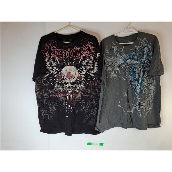 (2) Men's Graphic Tees-XXL