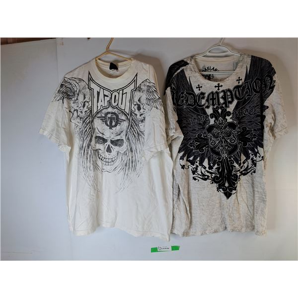 (2) Men's Graphic Tees-XXL
