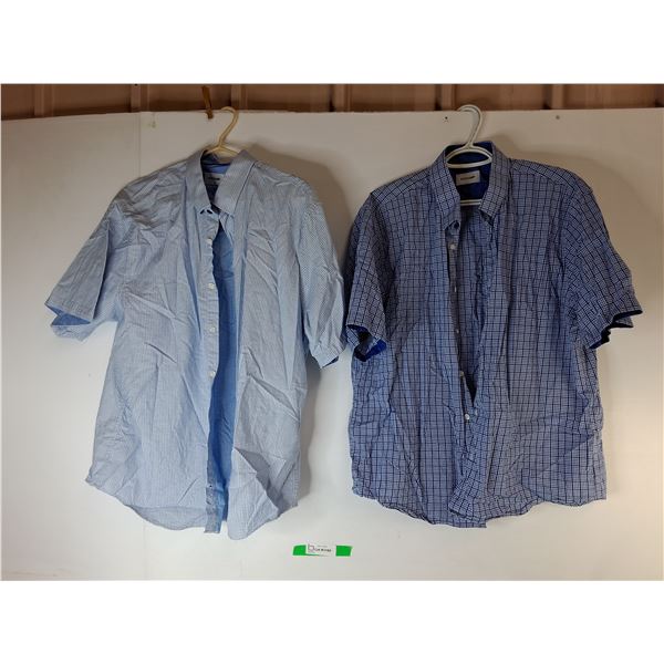(2) Men's Duchamp Dress Tshirts-XXL