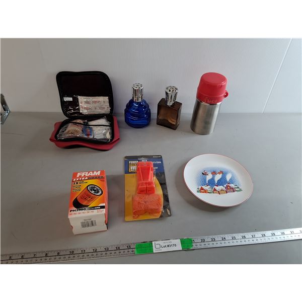 60 Ft. Bricklayer's Line, Oil Filter, Fragrance Lamps, Misc.