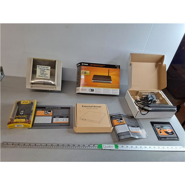 Galaxy S7 Otter Box, Floppy Computer Games, D Link Rangebooster G Router-Powers On, External DVD Dri