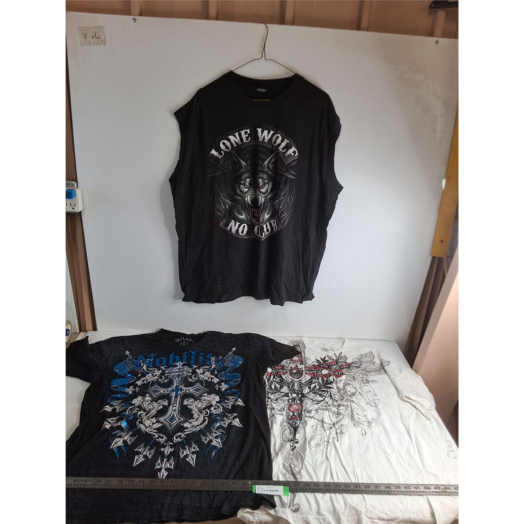 (3) XXL Graphic Muscle/T-Shirts - Bodnarus Auctioneering