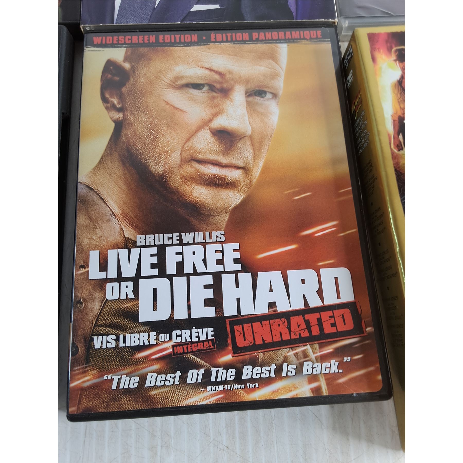 (25) DVD Movies Including Indiana Jones & Sherlock Holmes Box Sets ...