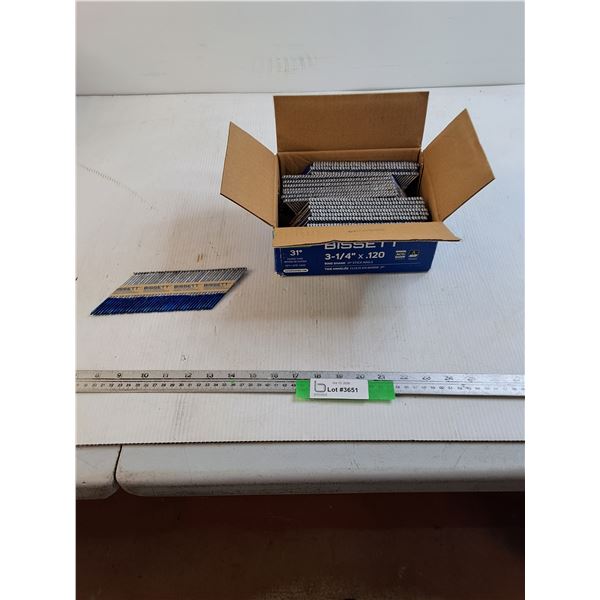 (1500) Bisset 3-1/4" Stick Nails