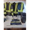 Image 1 : 3 High-Vis Tops - Size L - Vest is Size M - Plastic Garbage Bin, PU Preferred