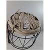 Image 4 : Empty Jerry Can, Metal Storage Basket w/ Rope Base, Pickup Only