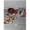 Image 1 : Cassette Tapes, Wooden Bowl, Storage Container, Misc