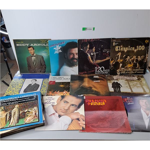 Various Records- Frank Mills, Paul Horn, Carl Orff, Zamfir, Eddy Arnold