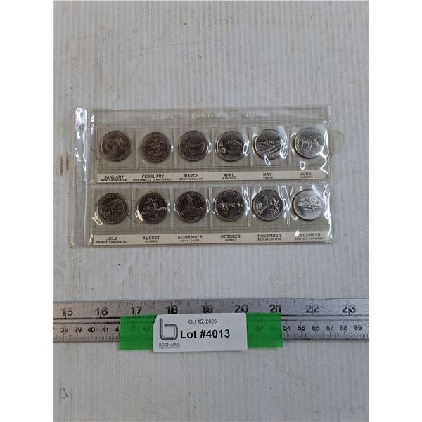 Canadian Confederation 125 Year Anniversary Quarters Set - Cannot Authenticate