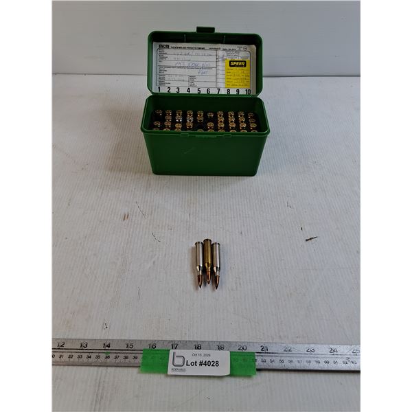 *^(50) 243 Winchester Cartridges - Caseguard Box & Sorter - Cannot Ship, PAL required
