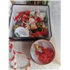 Image 2 : Assorted Christmas Decor, Working String Lights, Storage Tote - Cannot Ship