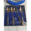 Image 3 : Vintage Brass Ash Trays, Cutlery Roll-up Storage, Silver Plated Teaspoons, Misc.
