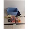 Image 1 : Singer Electric Shears, Jewelry Set, Super Hook, Holiday Cutouts, Vivitar Camera w/Case, Storage Bin