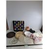 Image 1 : Assorted Kitchenware, Fabric Pieces, School Bag, Vases, Vacuum Dock Station