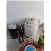 Image 3 : Assorted Kitchenware, Moravia Meat Grinder, Carafe, Blender - Tested, Misc.