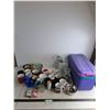 Image 1 : Large Quantity of Coffee Mugs, Kitchenware, Playing Cards, Storage Tote, Misc.