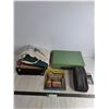 Image 1 : Lock Box w/Key, Assorted 3-Ring Binders, Stationery, Feel Good Necklace