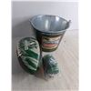 Image 2 : Saskatchewan Roughriders Ice Bucket, Football, Bottle Cozy
