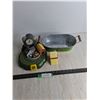 Image 1 : John Deere Mini Play Set Clock, Ice Bucket, Block of Cheese Salt Shaker