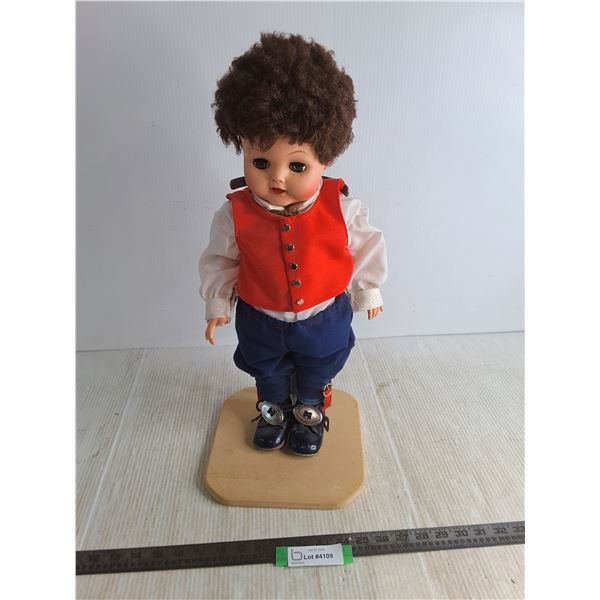 Poseable 21"  Doll w/Stand