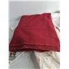Image 3 : Vintage Table Linens, Throw Blanket, Women's Navy Scarf/Gloves Set, Shaker