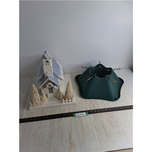 Winter Church Display, Tree Stand