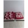 Image 1 : Crocheted Blanket (5' x 4') & Pillow Set