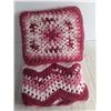 Image 2 : Crocheted Blanket (5' x 4') & Pillow Set