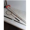 Image 1 : * (2) 50" Curling Brooms, Badminton Racquet - Pickup Only