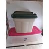 Image 1 : (2) Storage Bins w/Lids - Sterilite & Rubbermaid, Pickup Only