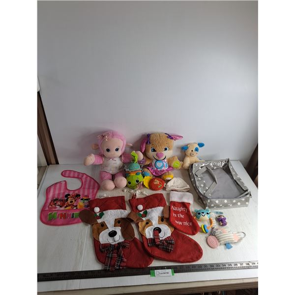 Small Child Stuffed Toys & Activities, Christmas Stockings, Small Tote