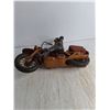 Image 4 : Vintage Resin Motorcycle w/Biker Ornament - 14" High x 18" Length