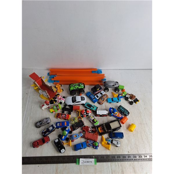 Assorted Toy Vehicles - Some Die Cast, Race Track